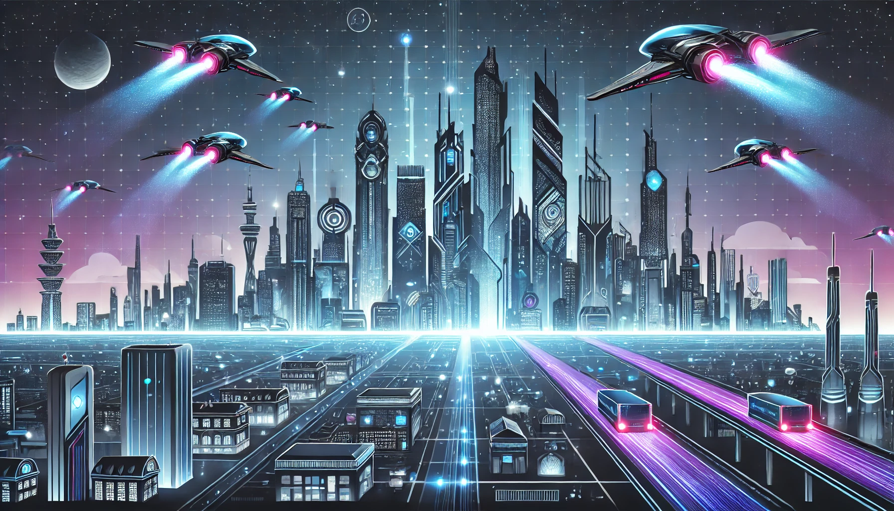 Immerse Yourself in Tomorrow with Futuristic Cityscape Acrylic Prints