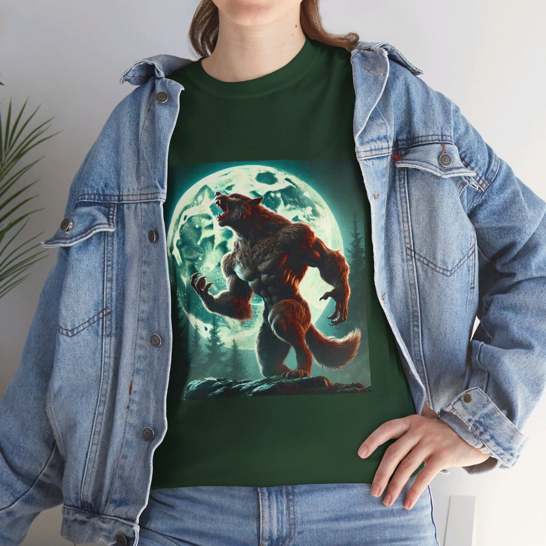 Full Moon Werewolf Halloween T-Shirt