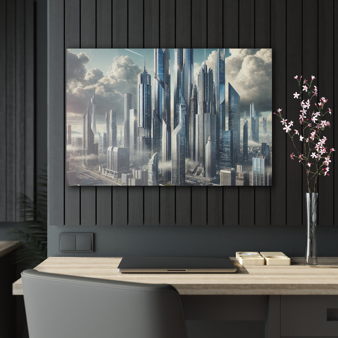 Skyward City of Tomorrow Acrylic Print