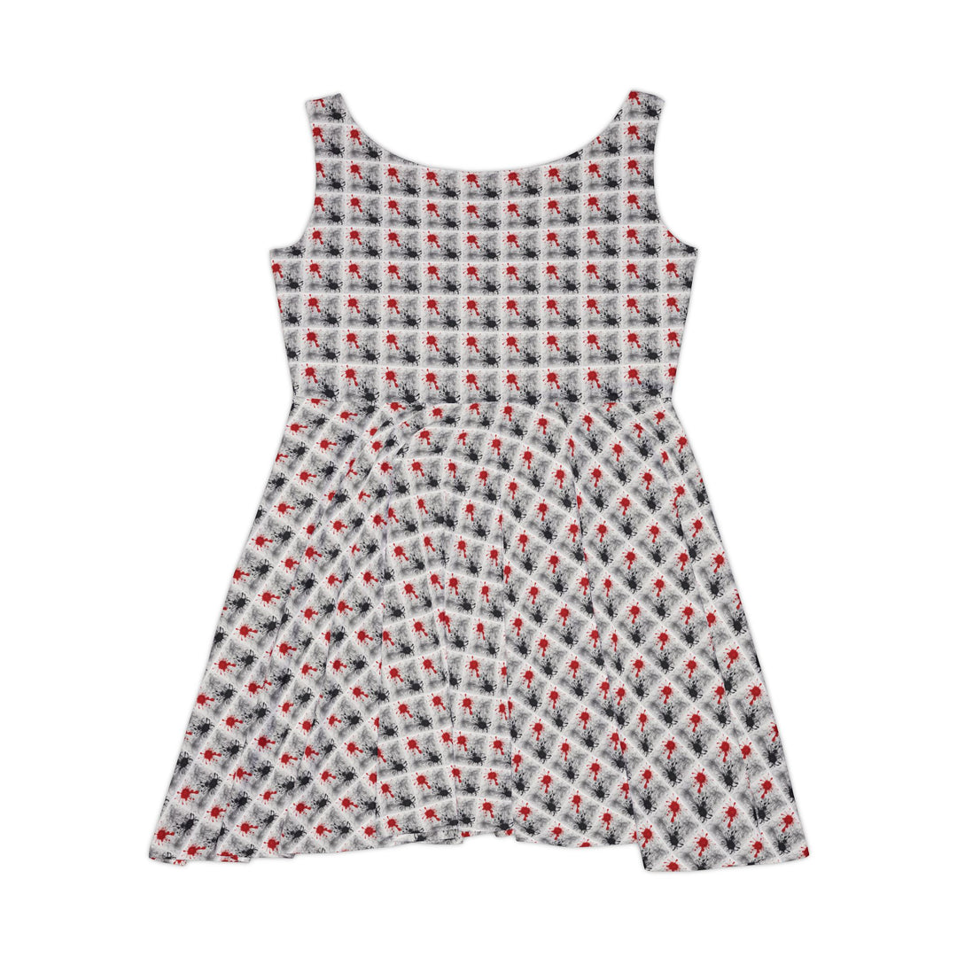 Crypto Grid Vibe Women Skater Dress - Creative Canvas Corner