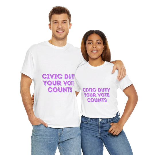 Civic Duty T-Shirt - Your Vote Counts