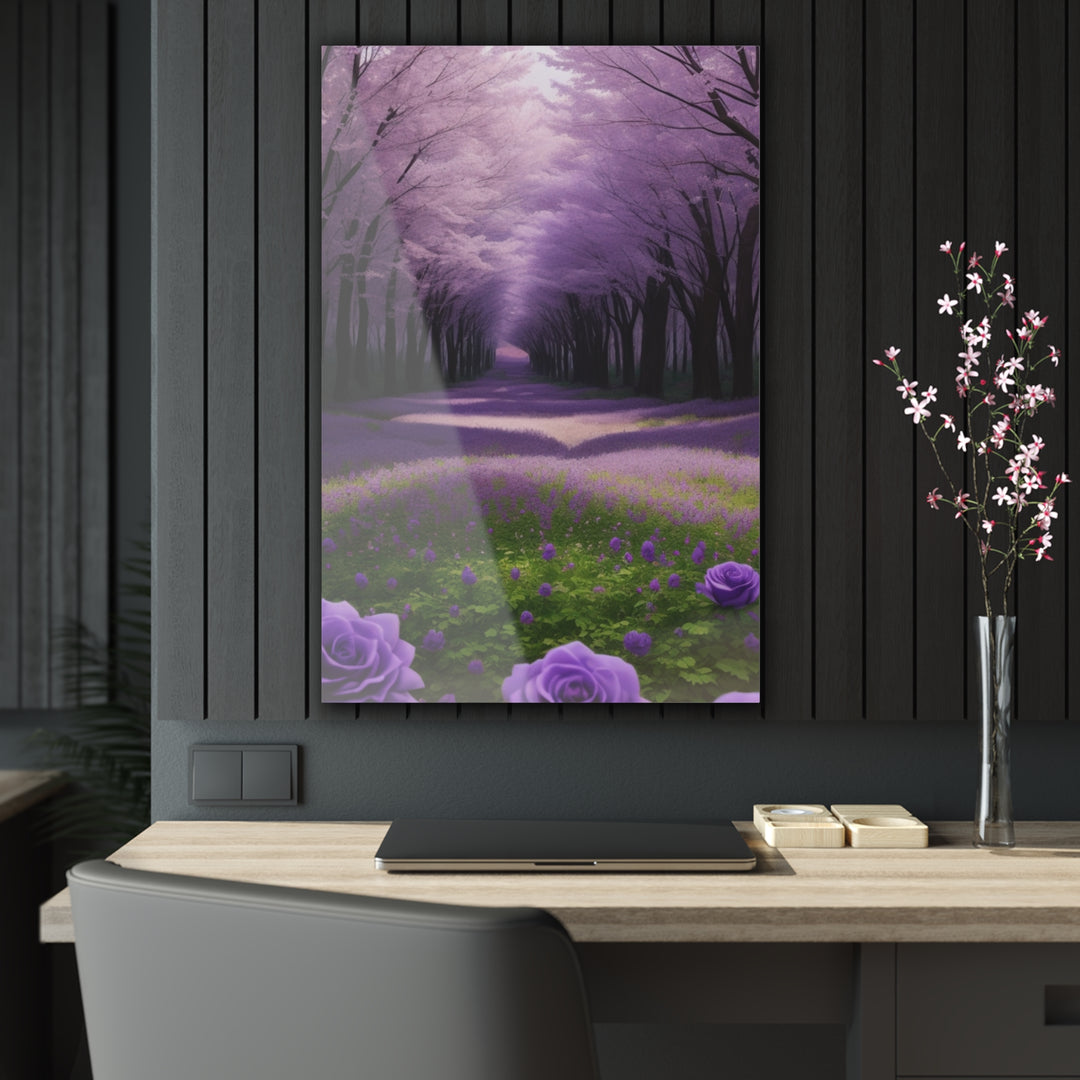 🌳 Majestic Purple Forest: A Nature Lover's Dream 🌿 - Creative Canvas Corner