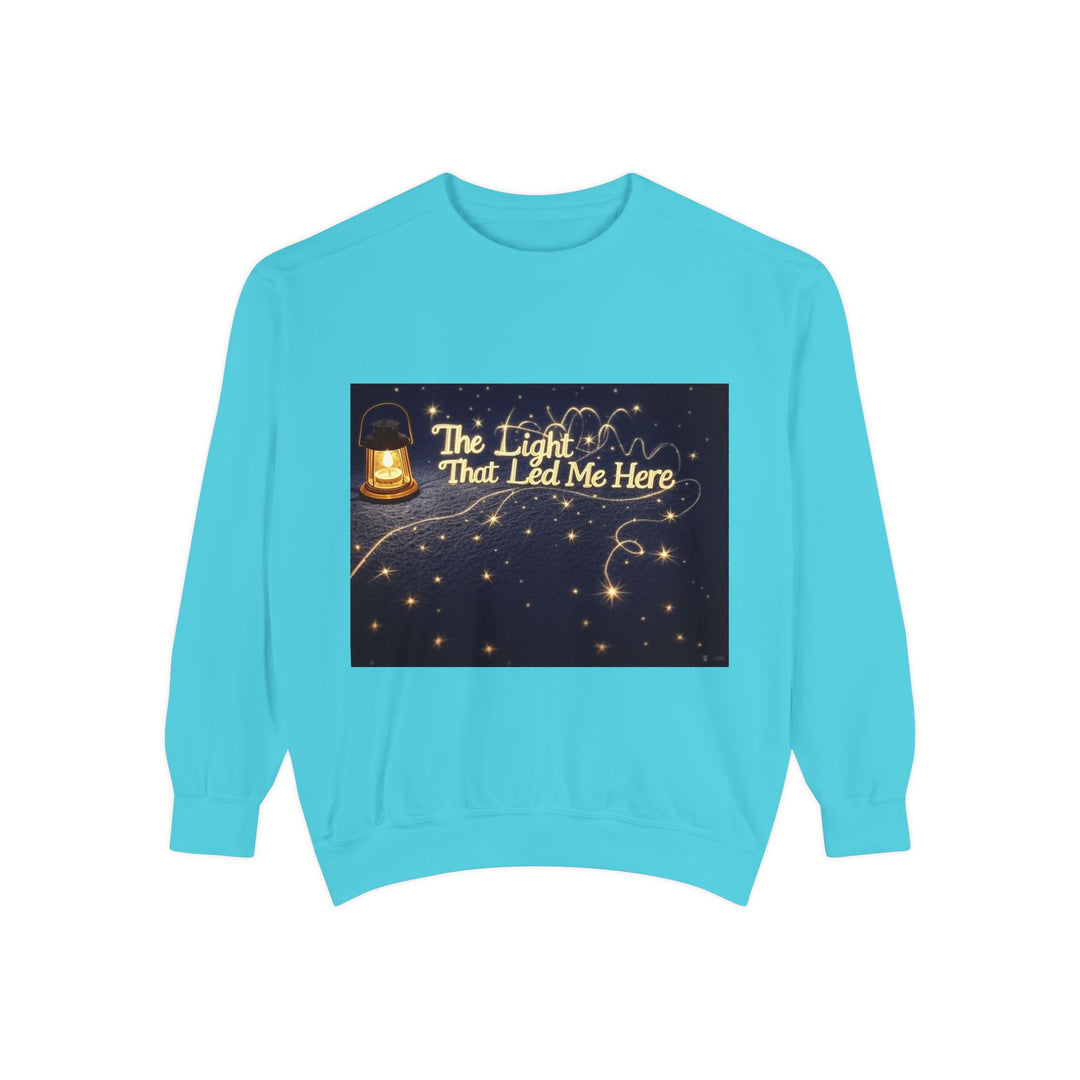 The Light That Led Me Here – emotional tribute sweatshirt for mom