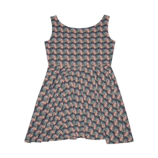 Crystalline Petals Women Skater Dress - Creative Canvas Corner