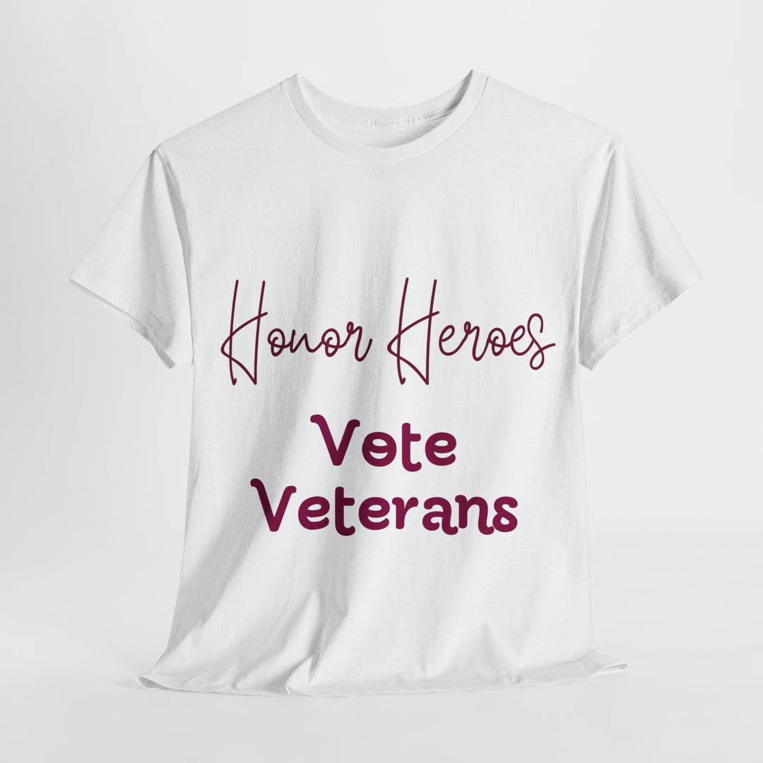 🗳️ Vote for Veterans: Honoring Our Heroes T-Shirt 🎖️ - Creative Canvas Corner