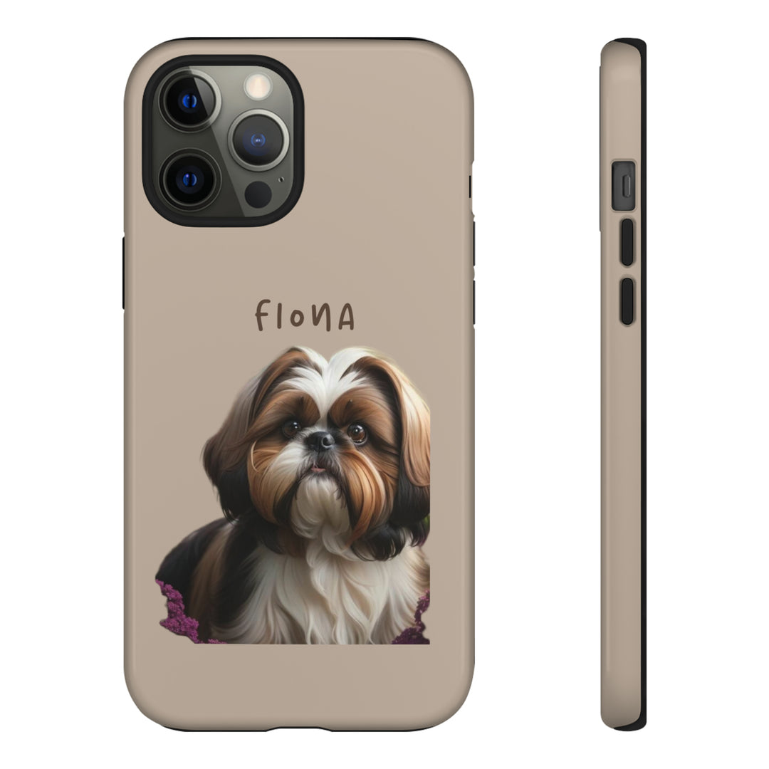 Custom Shih Tzu Pet Phone Case with Photo and Name - Dog Lover's Gift - Creative Canvas Corner