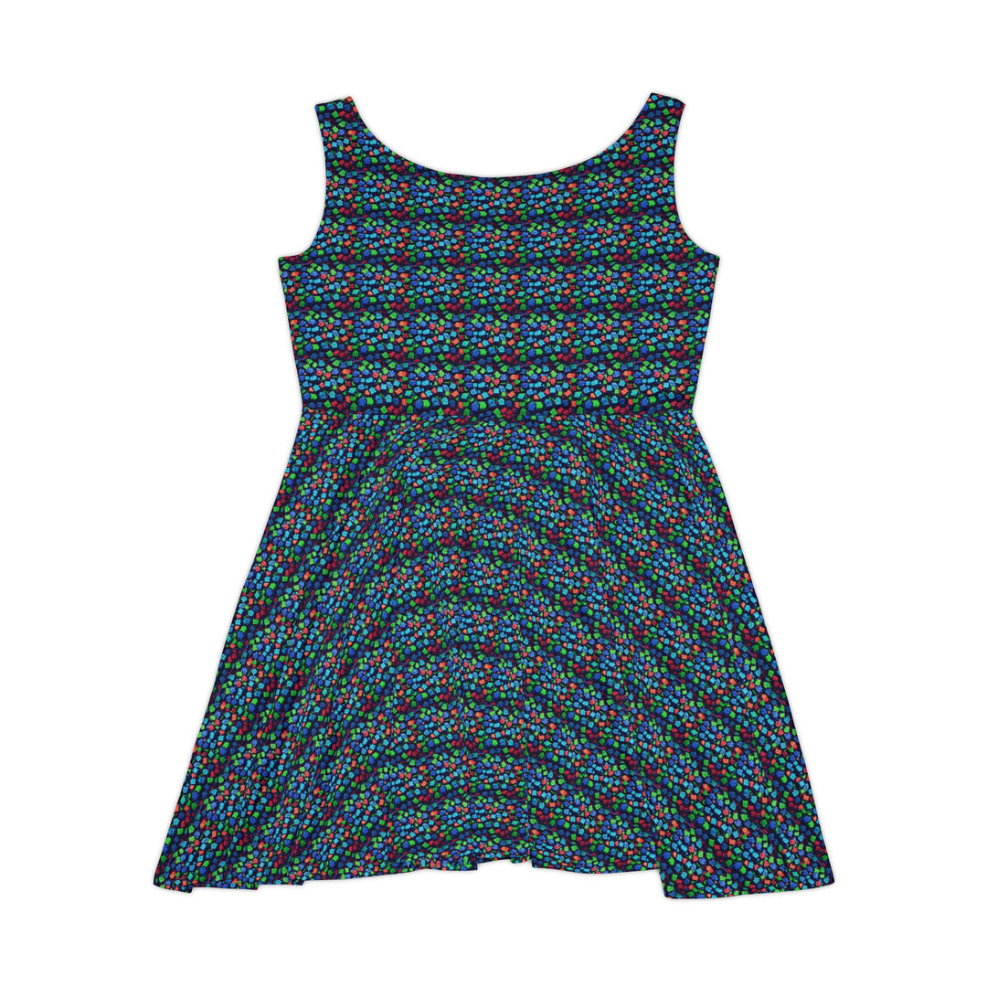Pixel Pop Vibe Women Skater Dress