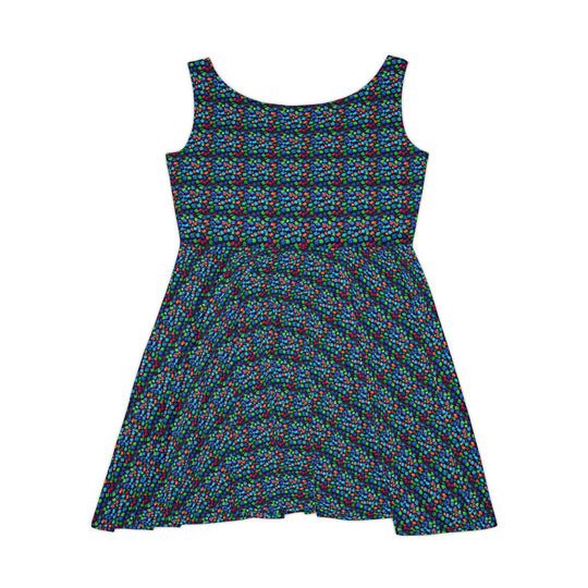 Pixel Pop Vibe Women Skater Dress