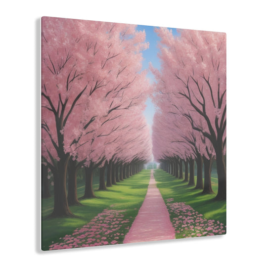 🌲 Enchanting Pink Canopy: Forest Delights 🌸 - Creative Canvas Corner