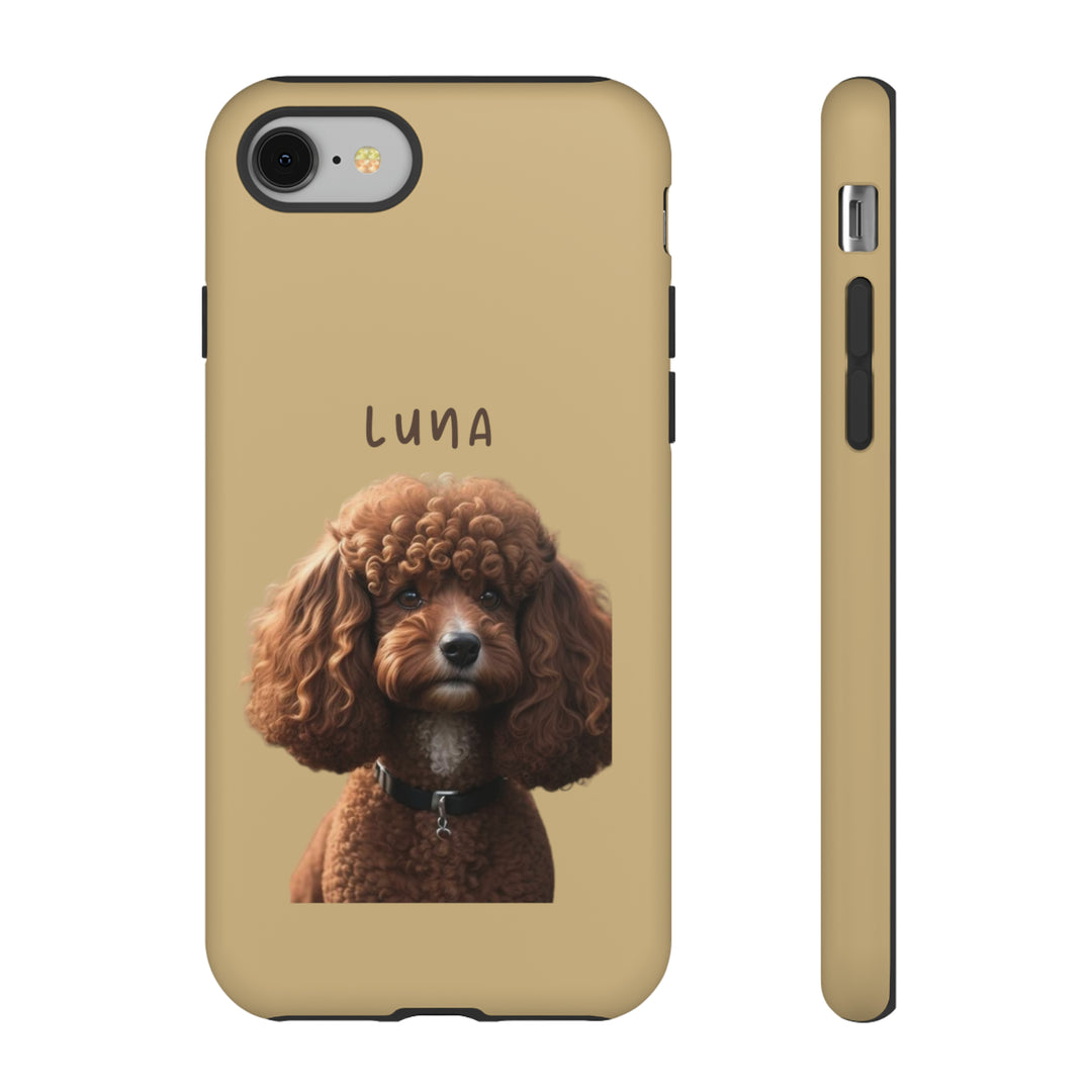 Custom Poodle Pet Phone Case with Photo and Name - Dog Lover's Choice - Creative Canvas Corner