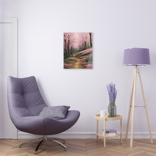 🌸 Pink Paradise: Stunning Trees in the Forest 🌳 - Creative Canvas Corner