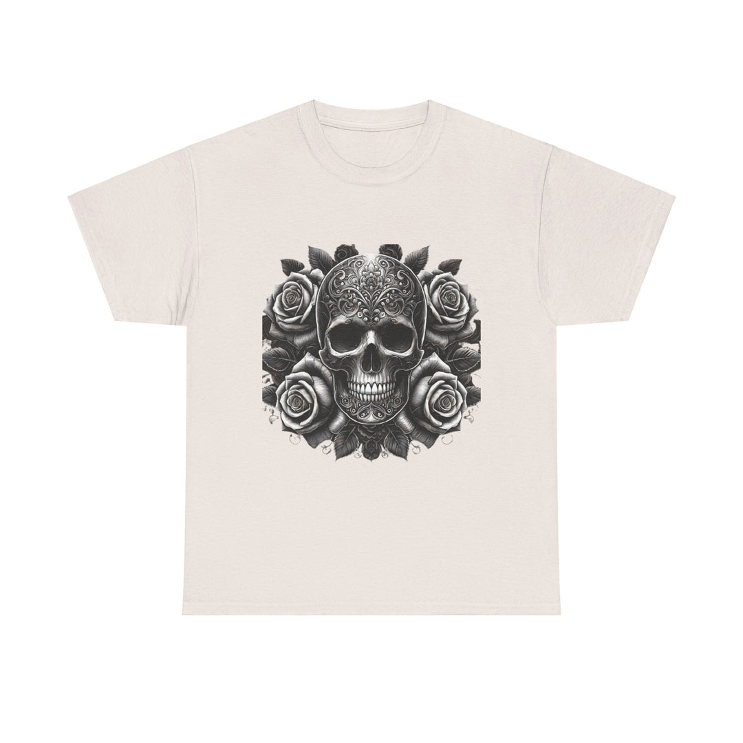 Skull and Roses Halloween T-Shirt