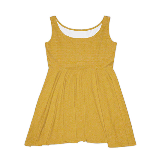 Yellow Polka Dot Skater Dress - Sunny & Playful