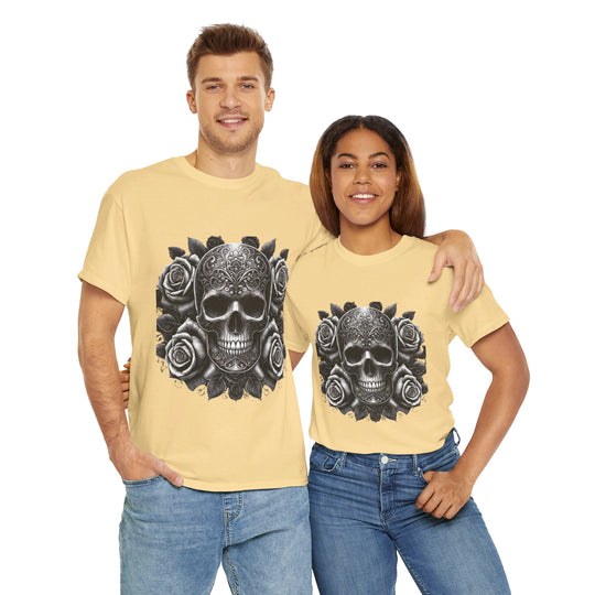 Skull and Roses Halloween T-Shirt