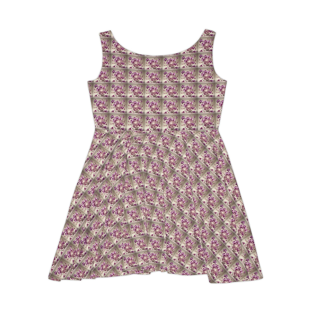 Orchid Drift Whirl Women Skater Dress