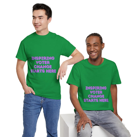 Inspiring Voter T-Shirt - Change Starts Here