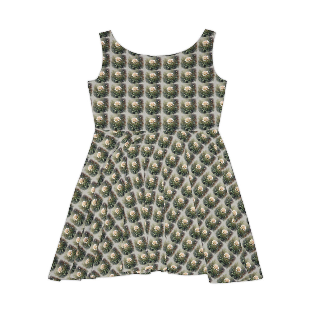 Botanical Sketch Vibe Women Skater Dress - Creative Canvas Corner