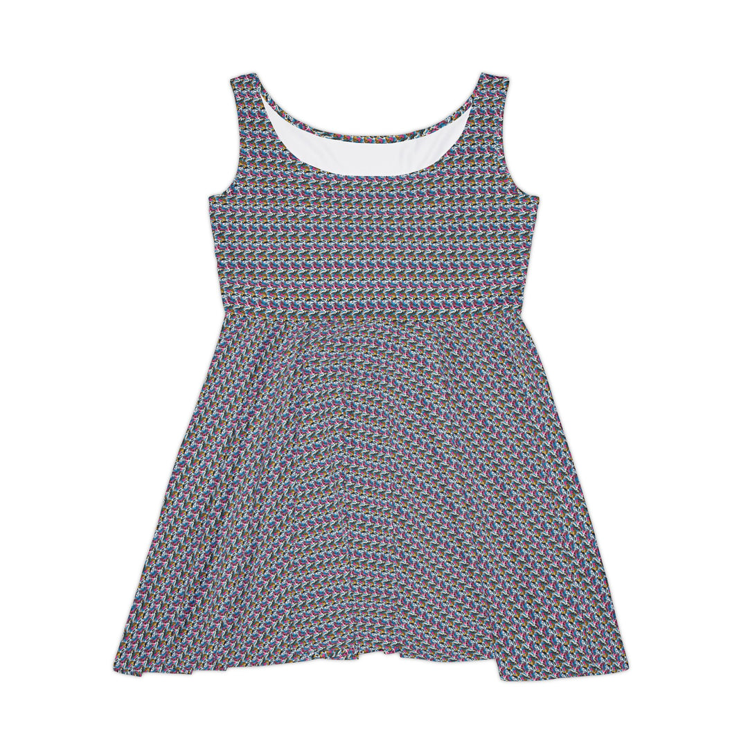Animal Print Vibe Women Skater Dress - Creative Canvas Corner