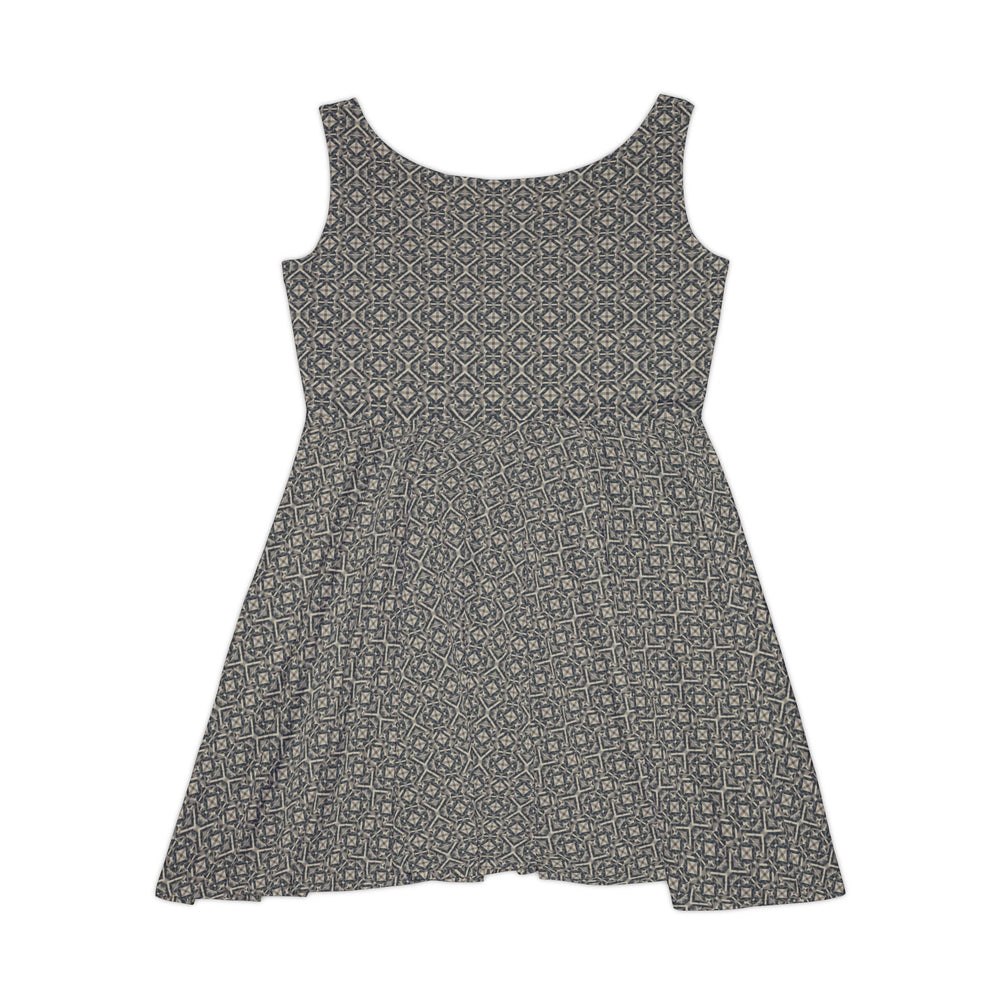 Echoed Angles Skater Dress - Creative Canvas Corner