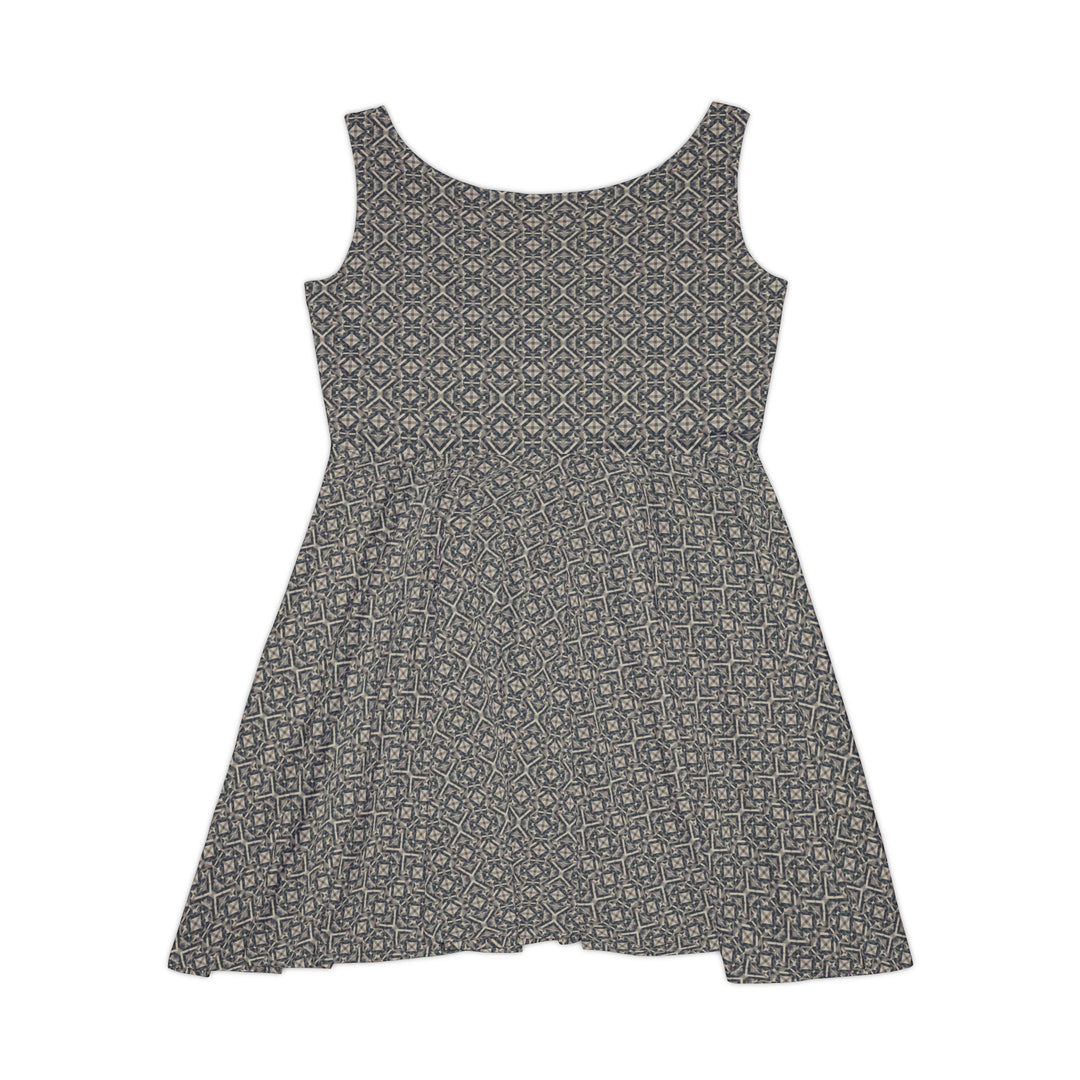 Echoed Angles Skater Dress - Creative Canvas Corner