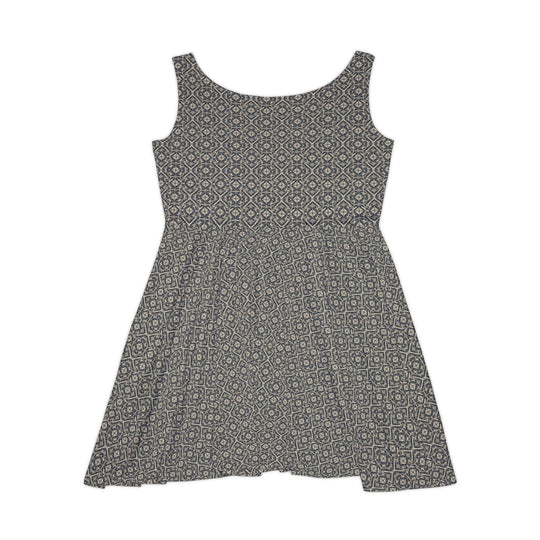 Echoed Angles Skater Dress - Creative Canvas Corner