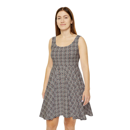 Sakura Wave Vibe Women Skater Dress