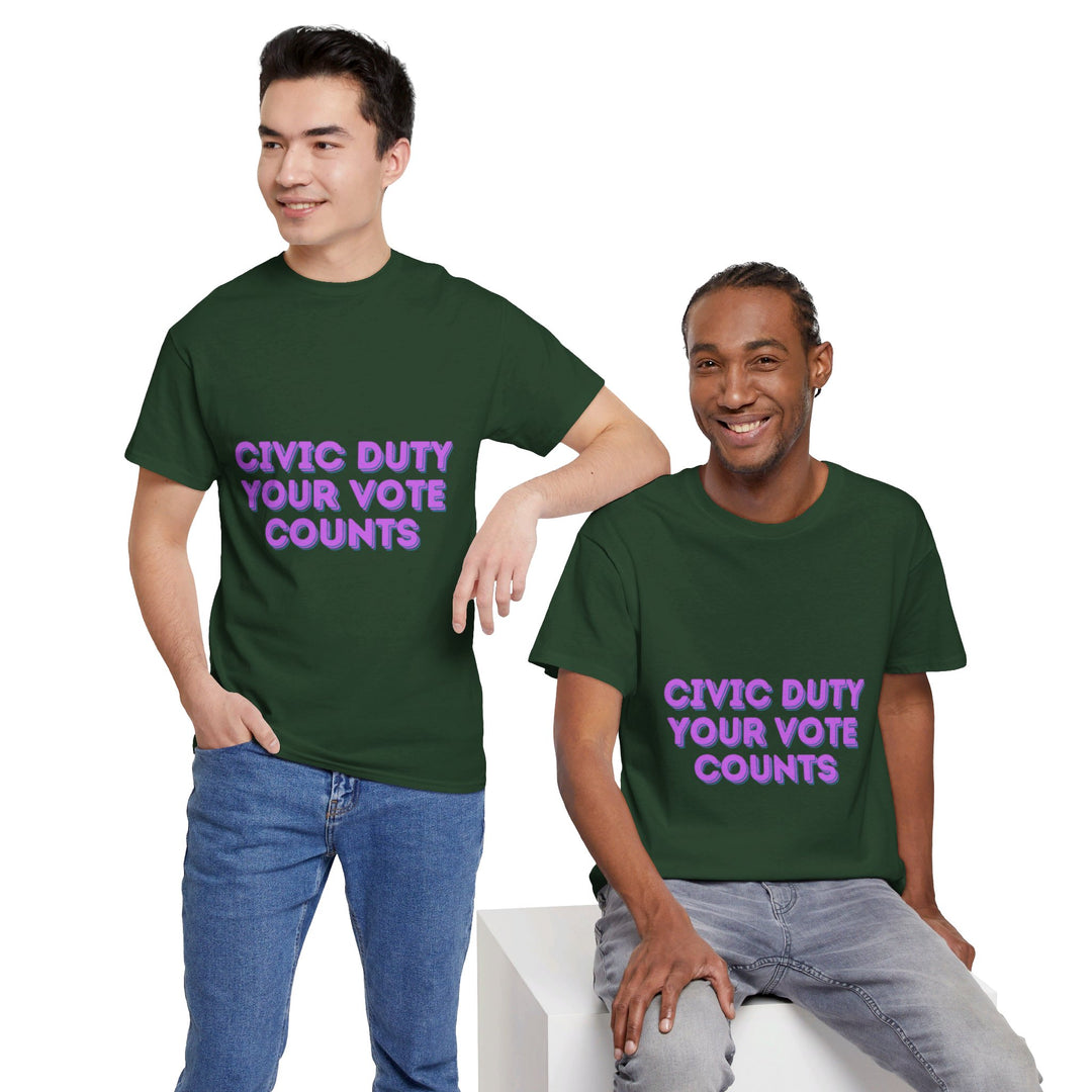 Civic Duty T-Shirt - Your Vote Counts