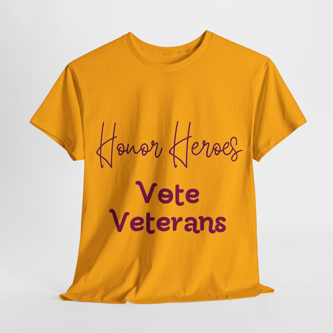 🗳️ Vote for Veterans: Honoring Our Heroes T-Shirt 🎖️ - Creative Canvas Corner