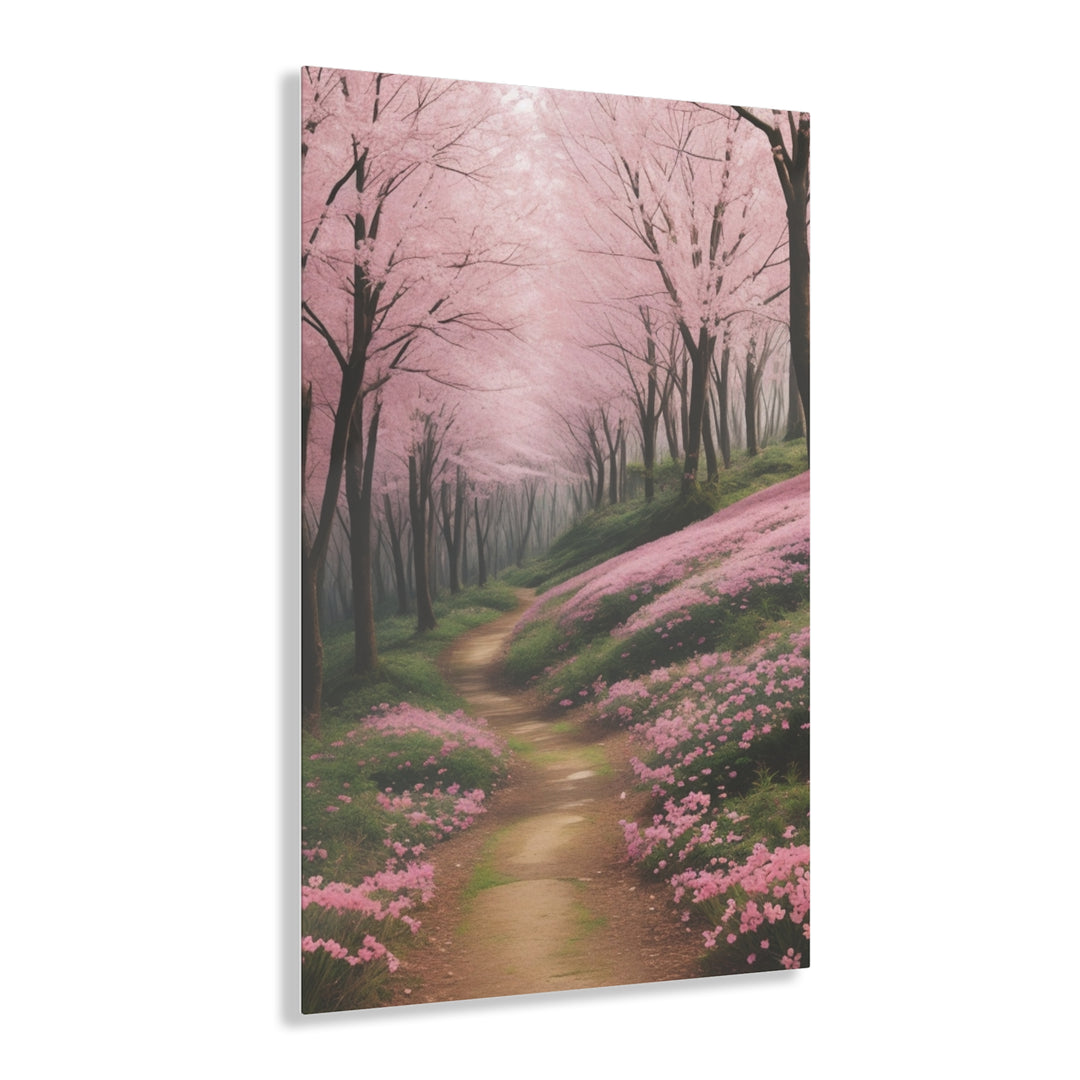 🌸 Pink Paradise: Stunning Trees in the Forest 🌳 - Creative Canvas Corner