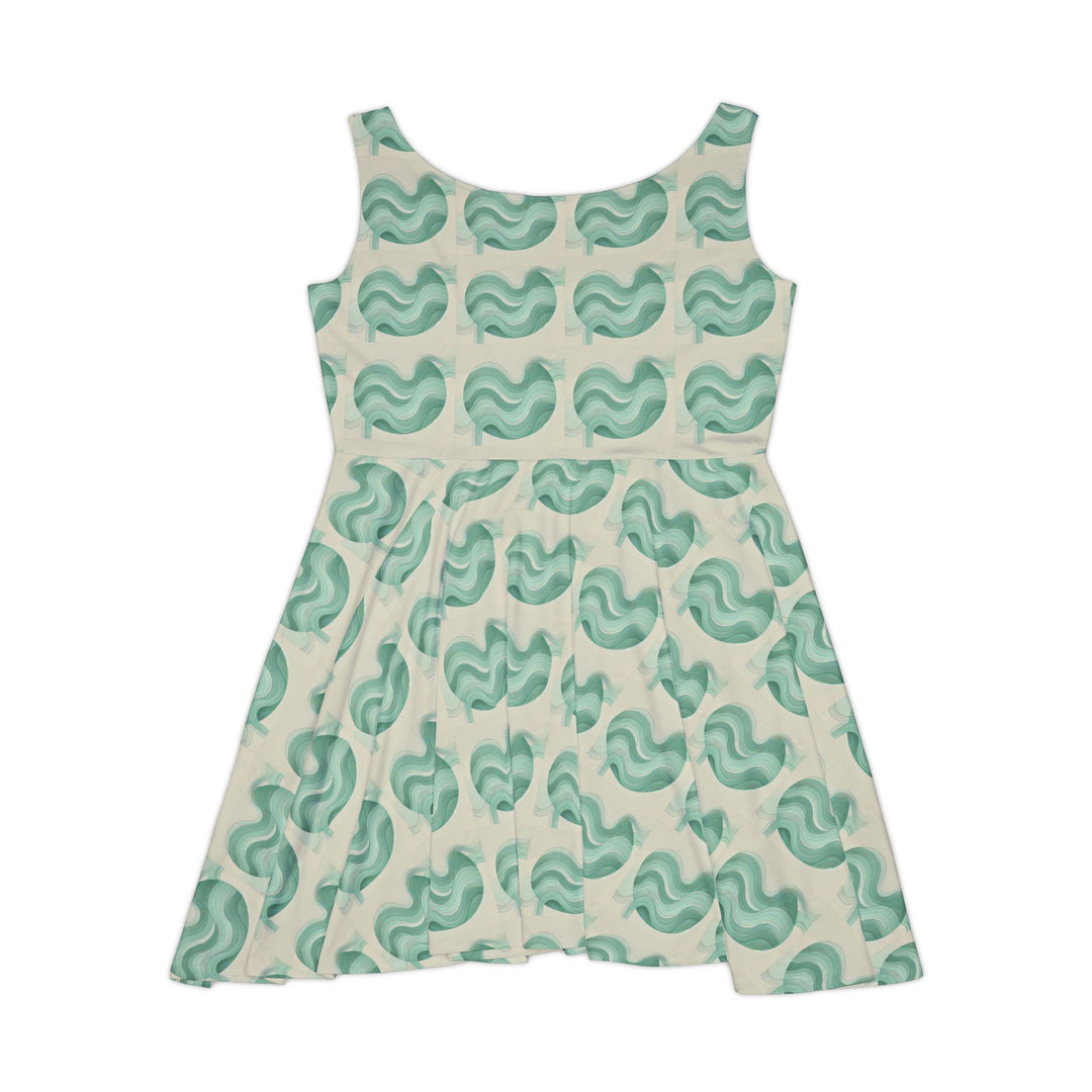 Minimalist Mint Green Skater Dress for a Refreshing Look