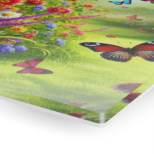 Butterfly Garden Acrylic Painting - Nature's Beauty