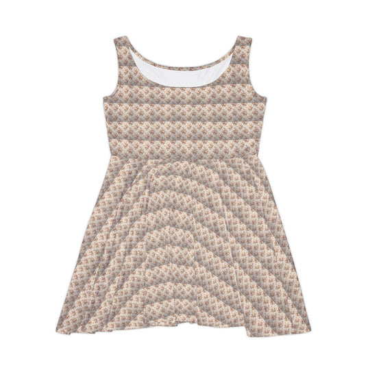Pale Pink Halter Skater Dress: Romantic Allure