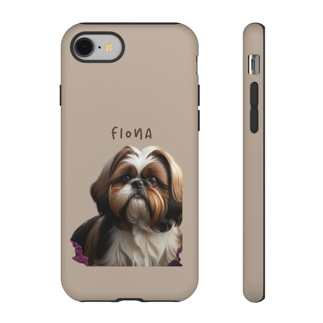 Custom Shih Tzu Pet Phone Case with Photo and Name - Dog Lover's Gift - Creative Canvas Corner