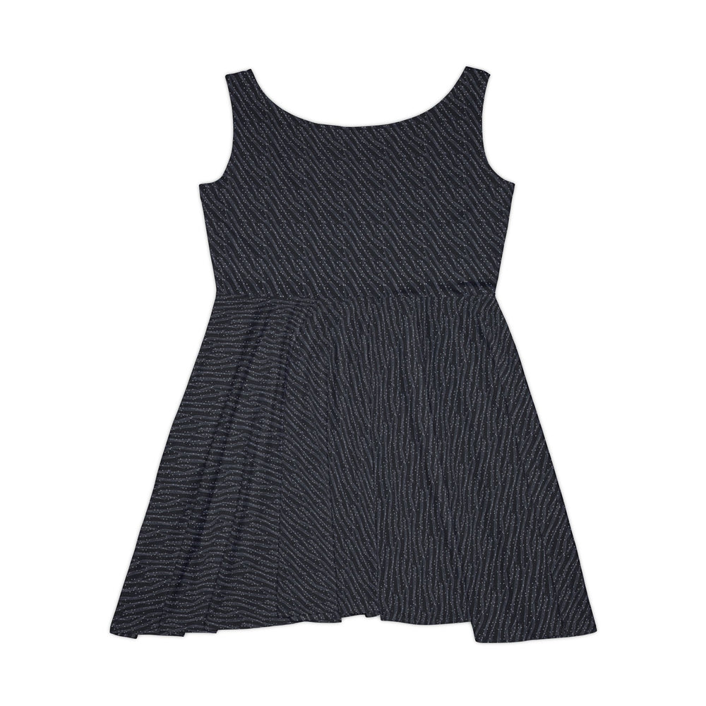 Polka Dot Mesh Skater Dress - Playful Sheer Style