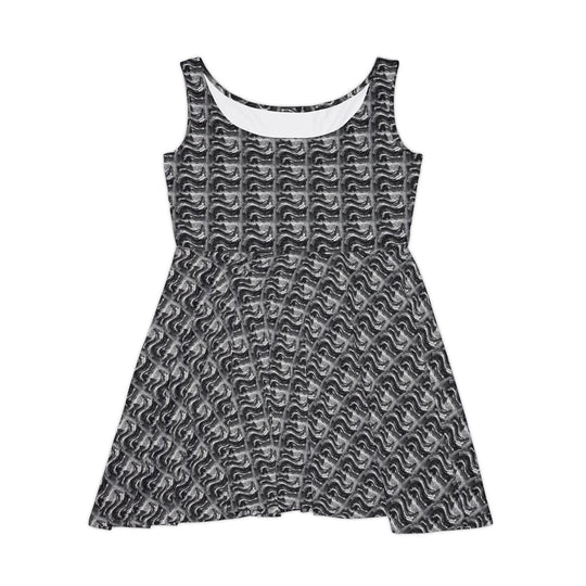 Grunge Wave Vibe Women Skater Dress