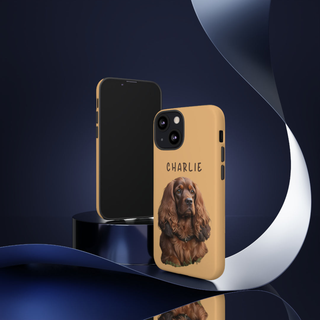 Custom Cocker Spaniel Pet Phone Case with Photo and Name - Dog Lover's Choice - Creative Canvas Corner