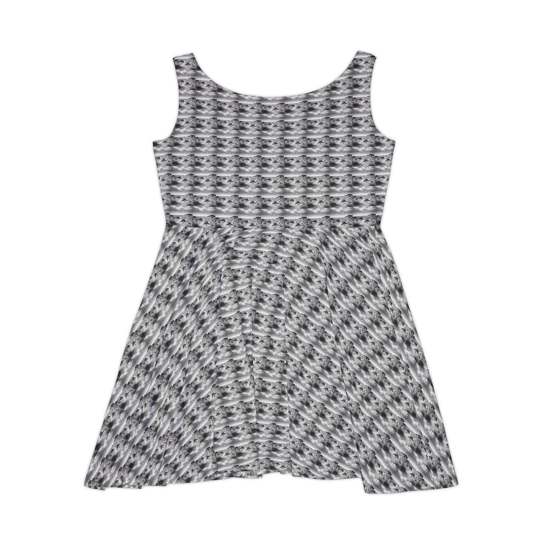 Soft Static Vibe Women Skater Dress