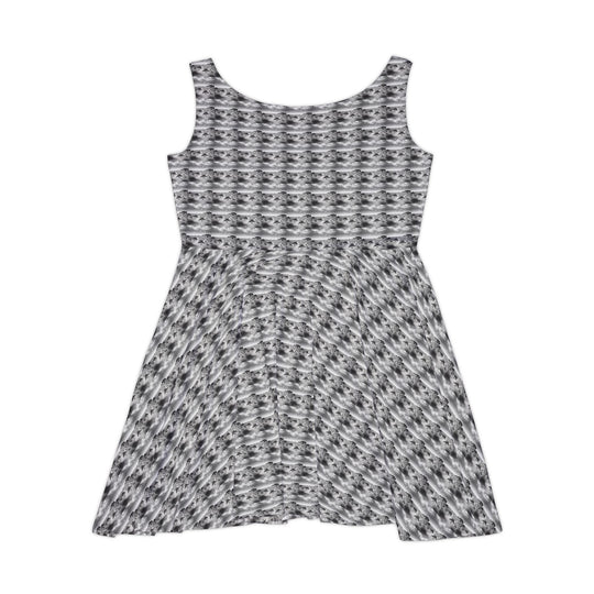 Soft Static Vibe Women Skater Dress
