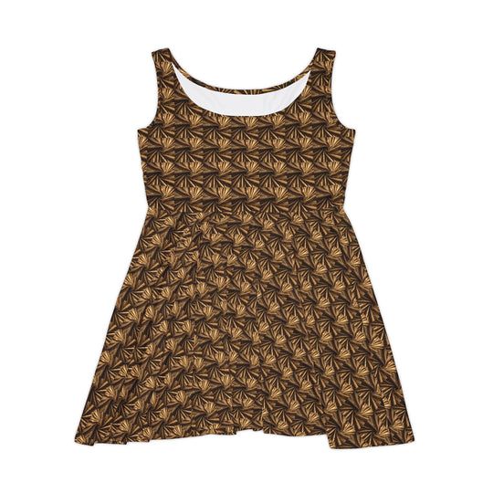 Metallic Skater Dress - 80s Glam Rock