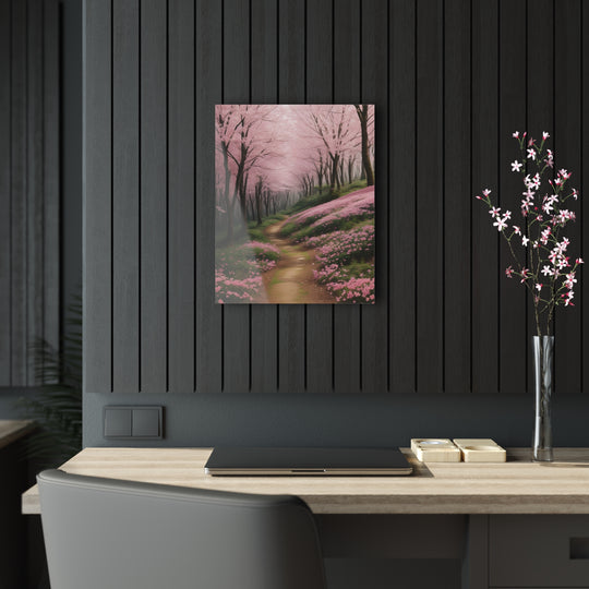 🌸 Pink Paradise: Stunning Trees in the Forest 🌳 - Creative Canvas Corner