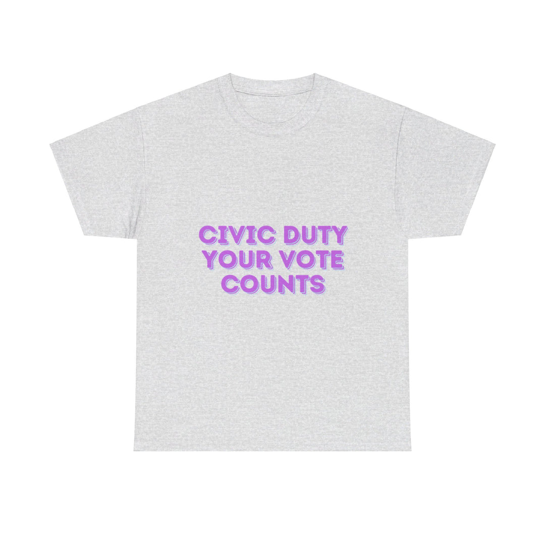 Civic Duty T-Shirt - Your Vote Counts