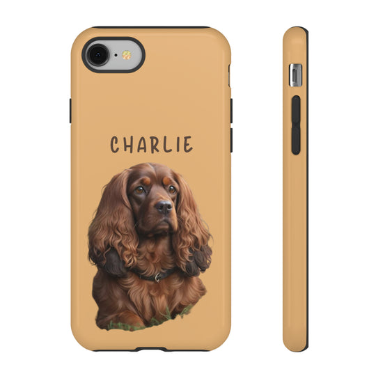 Custom Cocker Spaniel Pet Phone Case with Photo and Name - Dog Lover's Choice - Creative Canvas Corner