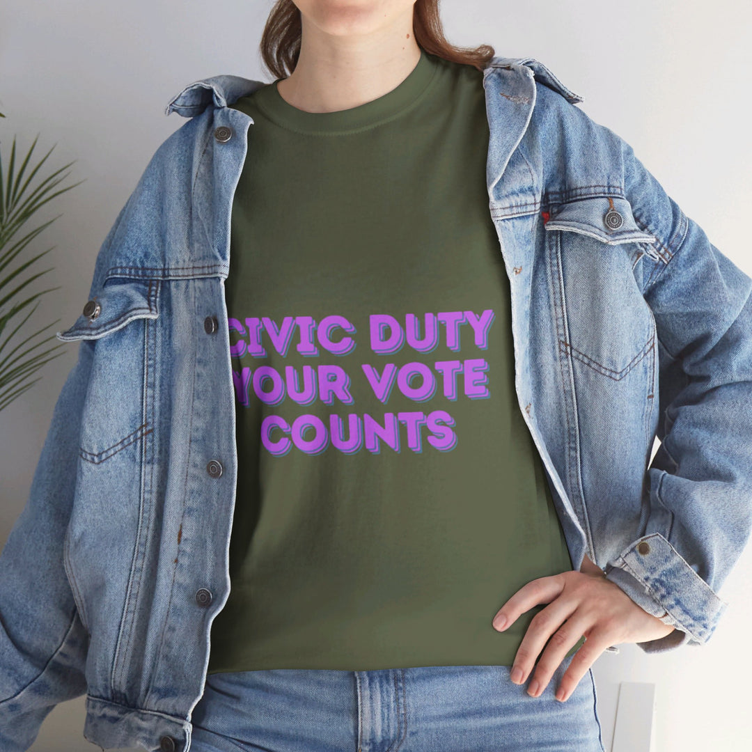 Civic Duty T-Shirt - Your Vote Counts