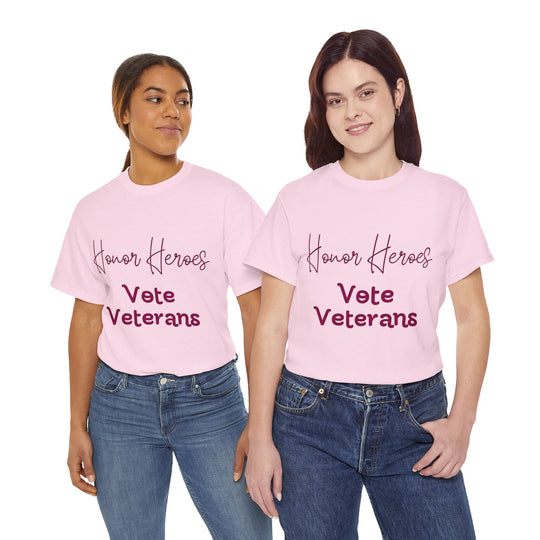 🗳️ Vote for Veterans: Honoring Our Heroes T-Shirt 🎖️ - Creative Canvas Corner