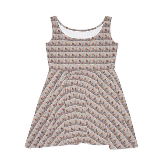 Bloom Reverberation Women Skater Dress - Creative Canvas Corner
