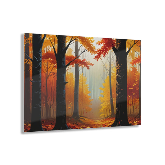 🍂 Vibrant Autumn Forest: A Symphony of Red, Orange, and Yellow Leaves 🍁 - Creative Canvas Corner