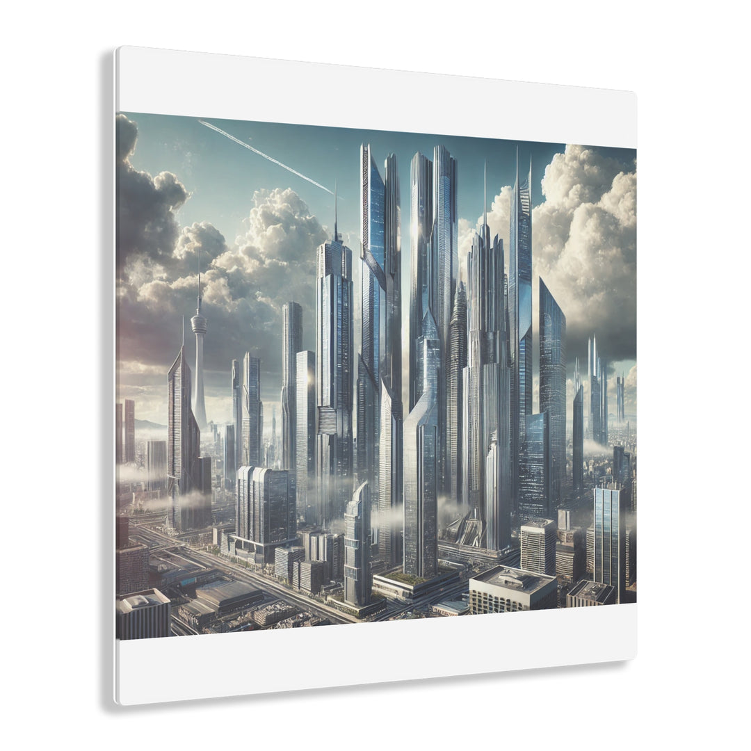 Skyward City of Tomorrow Acrylic Print