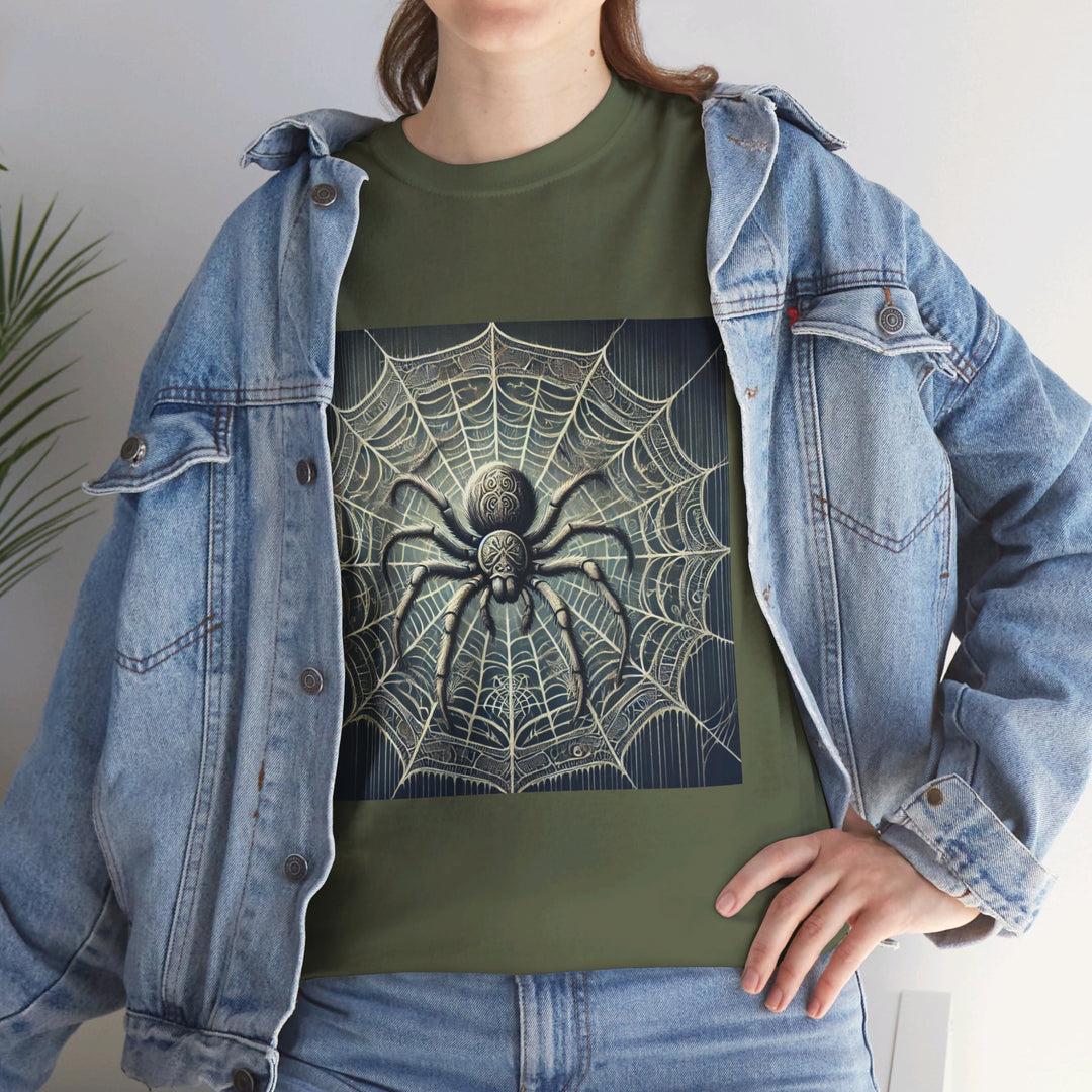 Spooky Spider Web Halloween T-Shirt