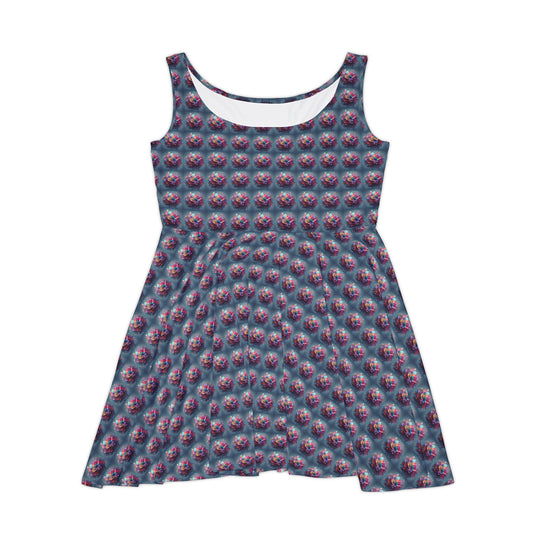 Florascape Illusion Women Skater Dress - Creative Canvas Corner