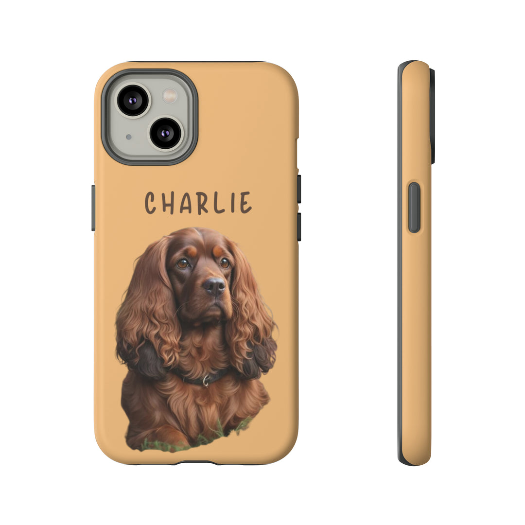 Custom Cocker Spaniel Pet Phone Case with Photo and Name - Dog Lover's Choice - Creative Canvas Corner